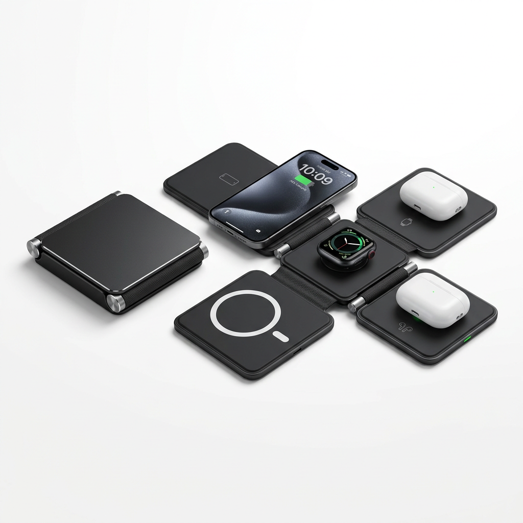 3 In 1 Magnetic Foldable Wireless Charger