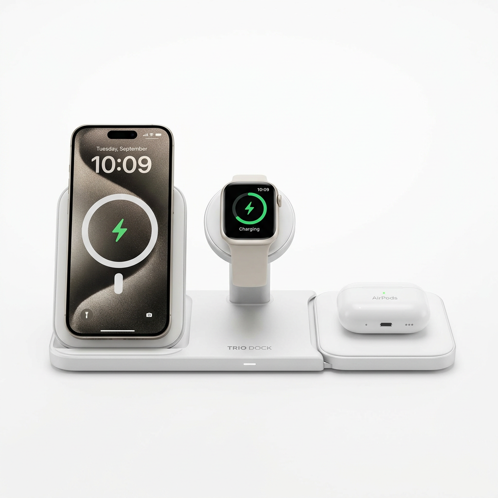 3 In 1 Magnetic Foldable Wireless Charger